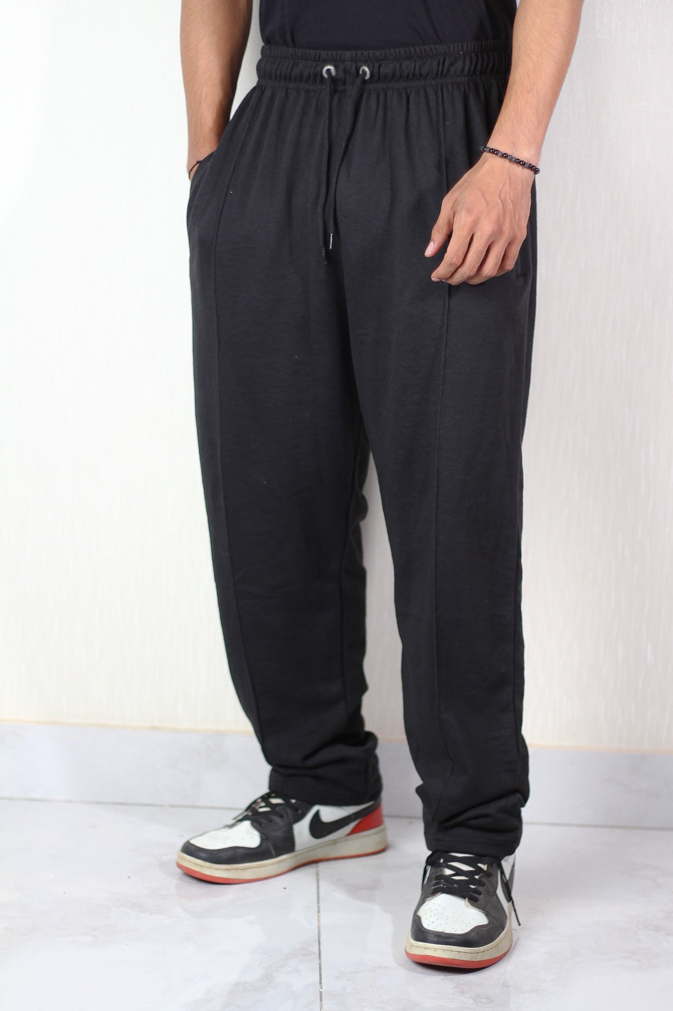 Pleated Black Trouser