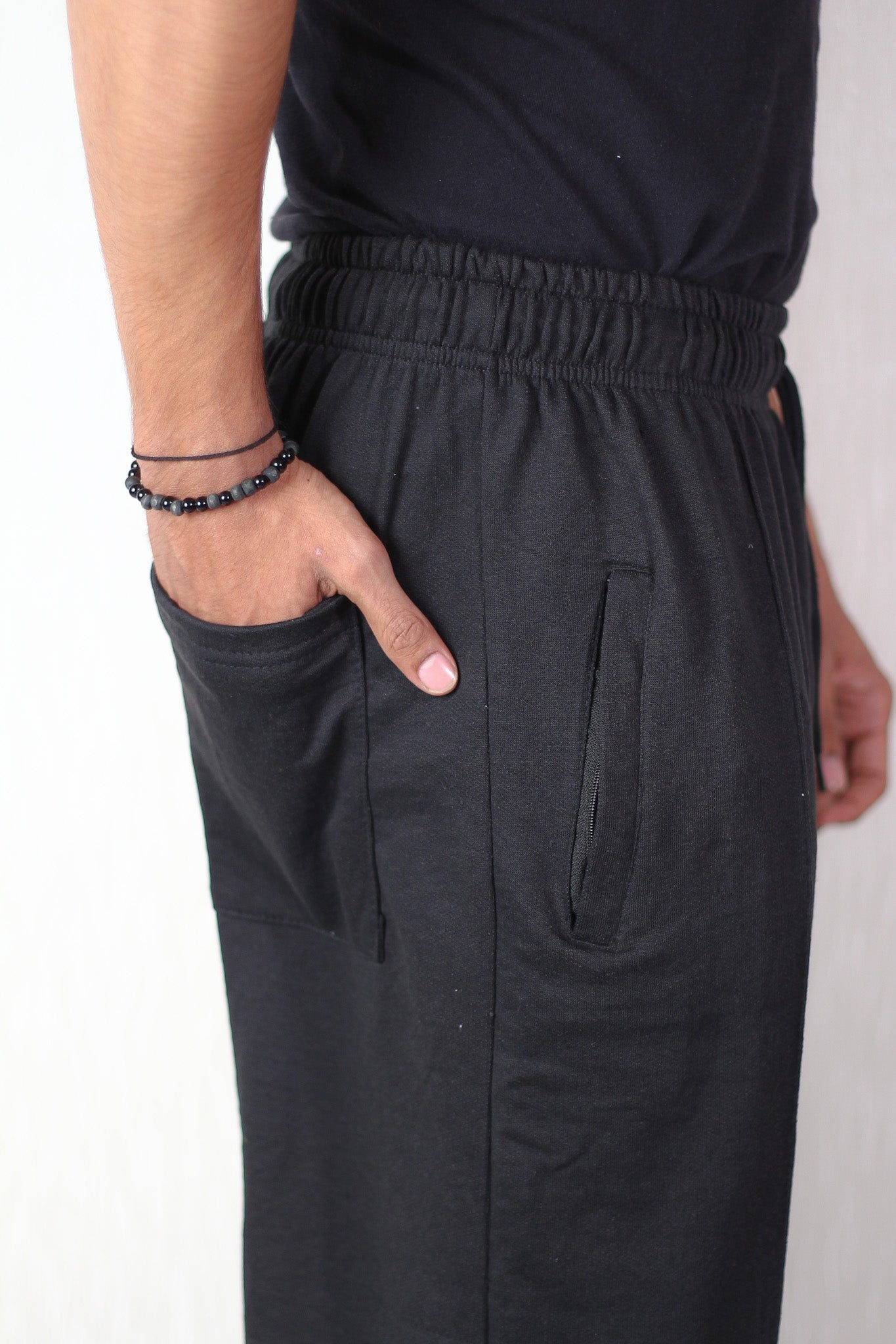 Pleated Black Trouser