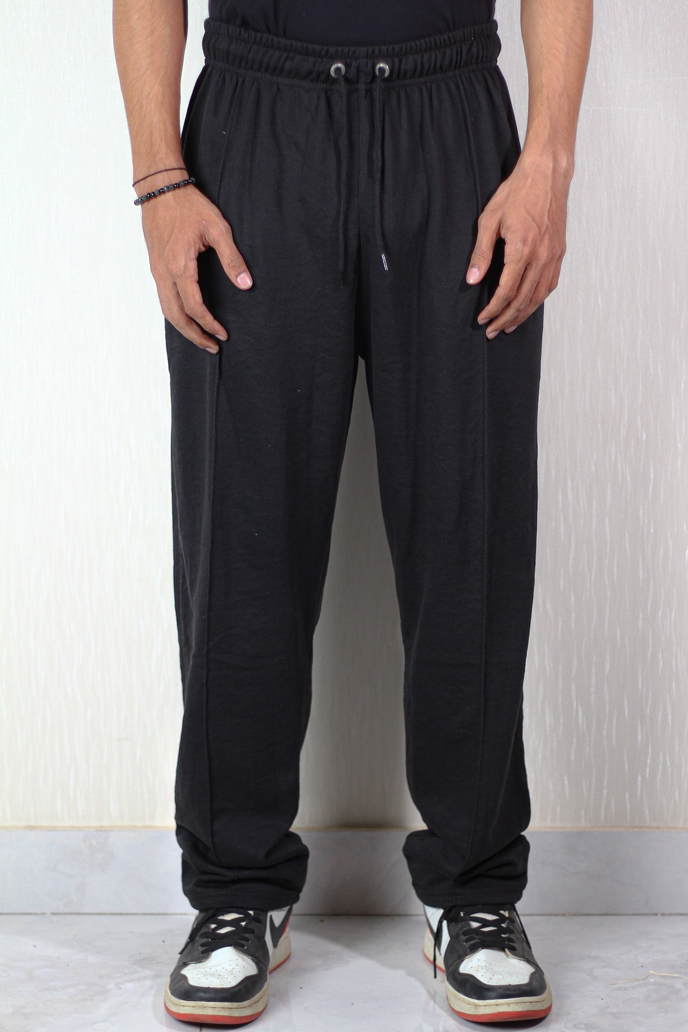 Pleated Black Trouser