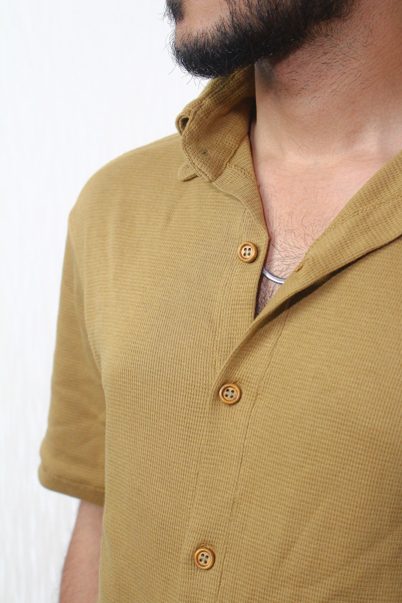 Biscuit Green Cuban Shirt
