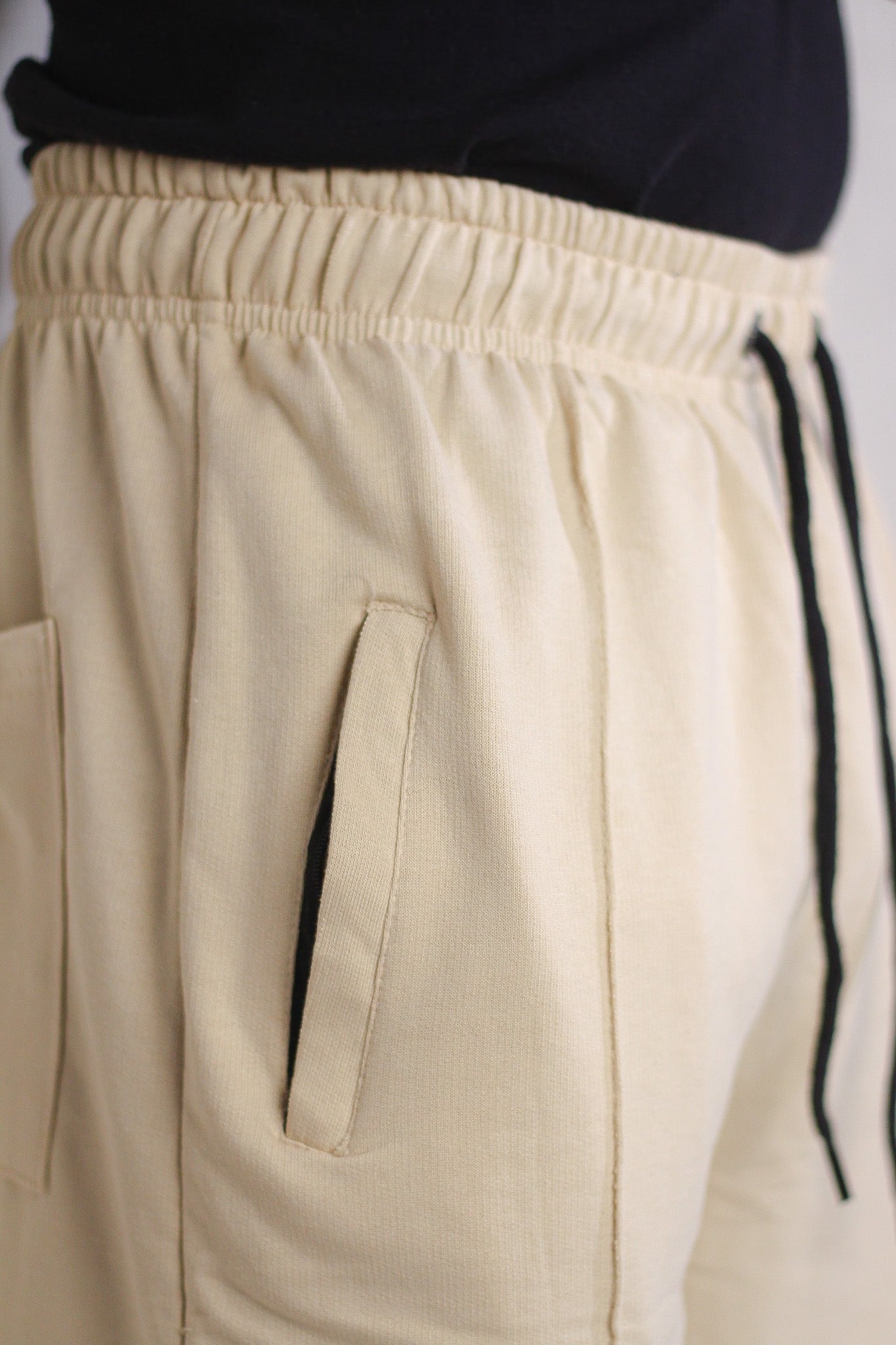 Pleated Beige Trouser