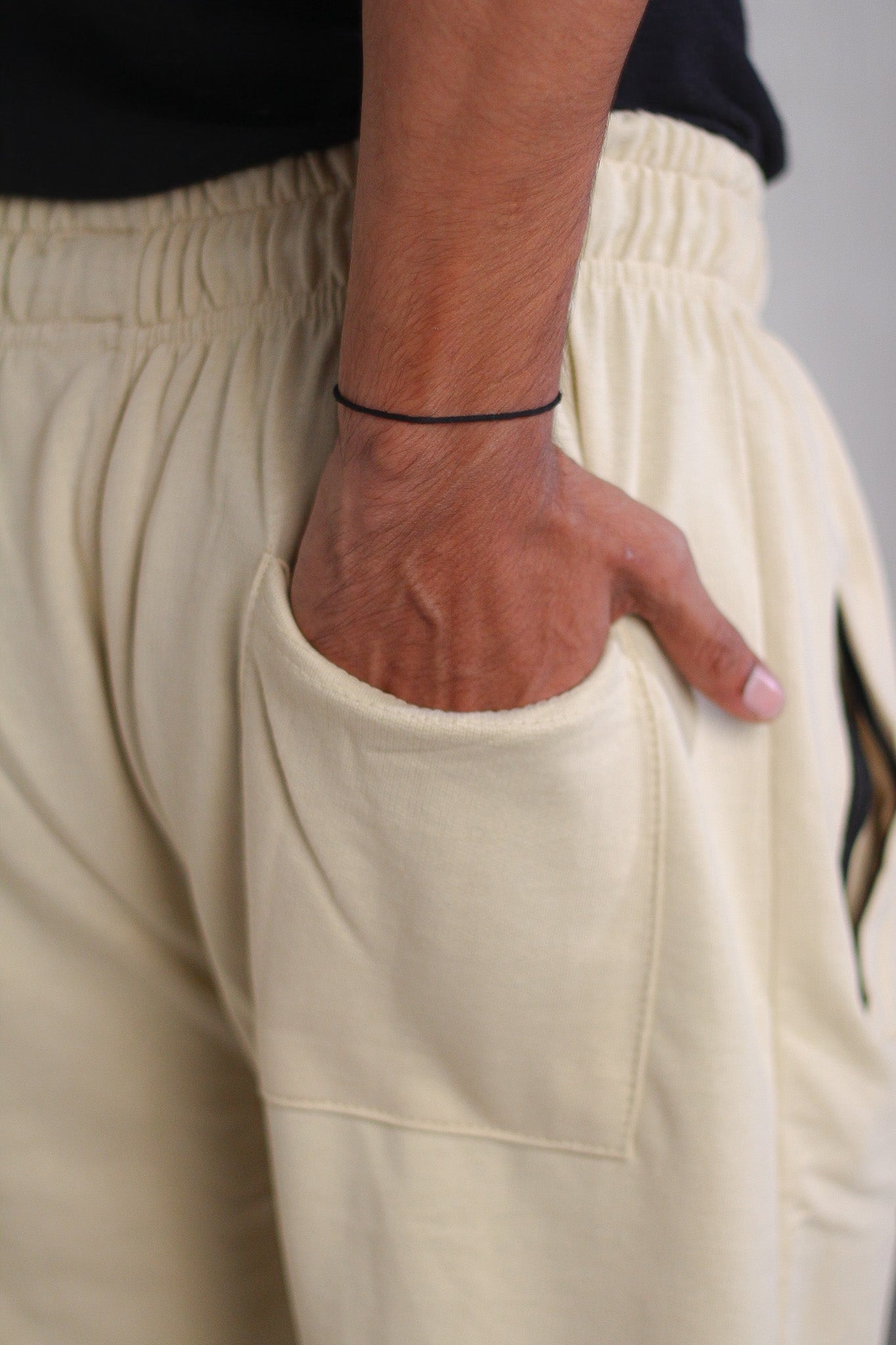 Pleated Beige Trouser