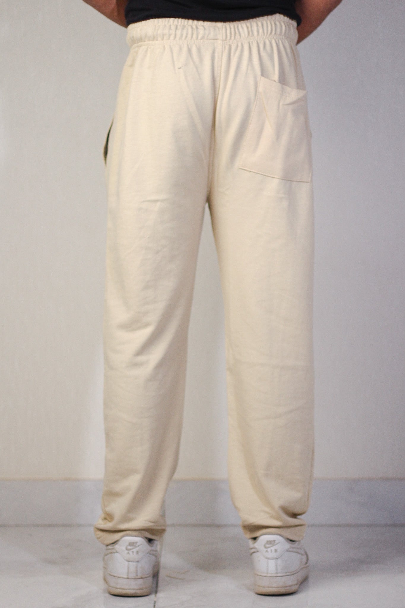 Pleated Beige Trouser