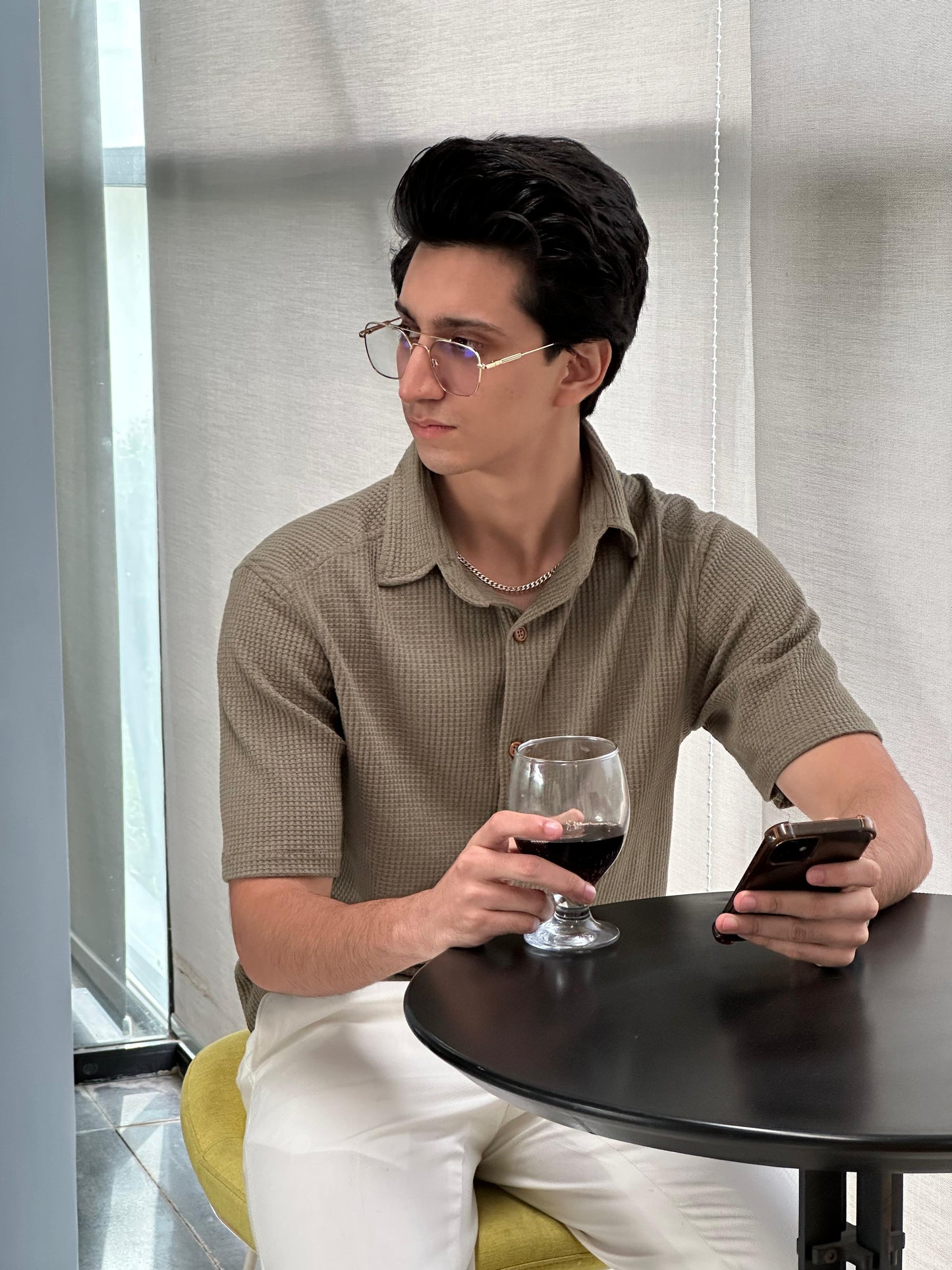 Oilve Green Cuban Shirt