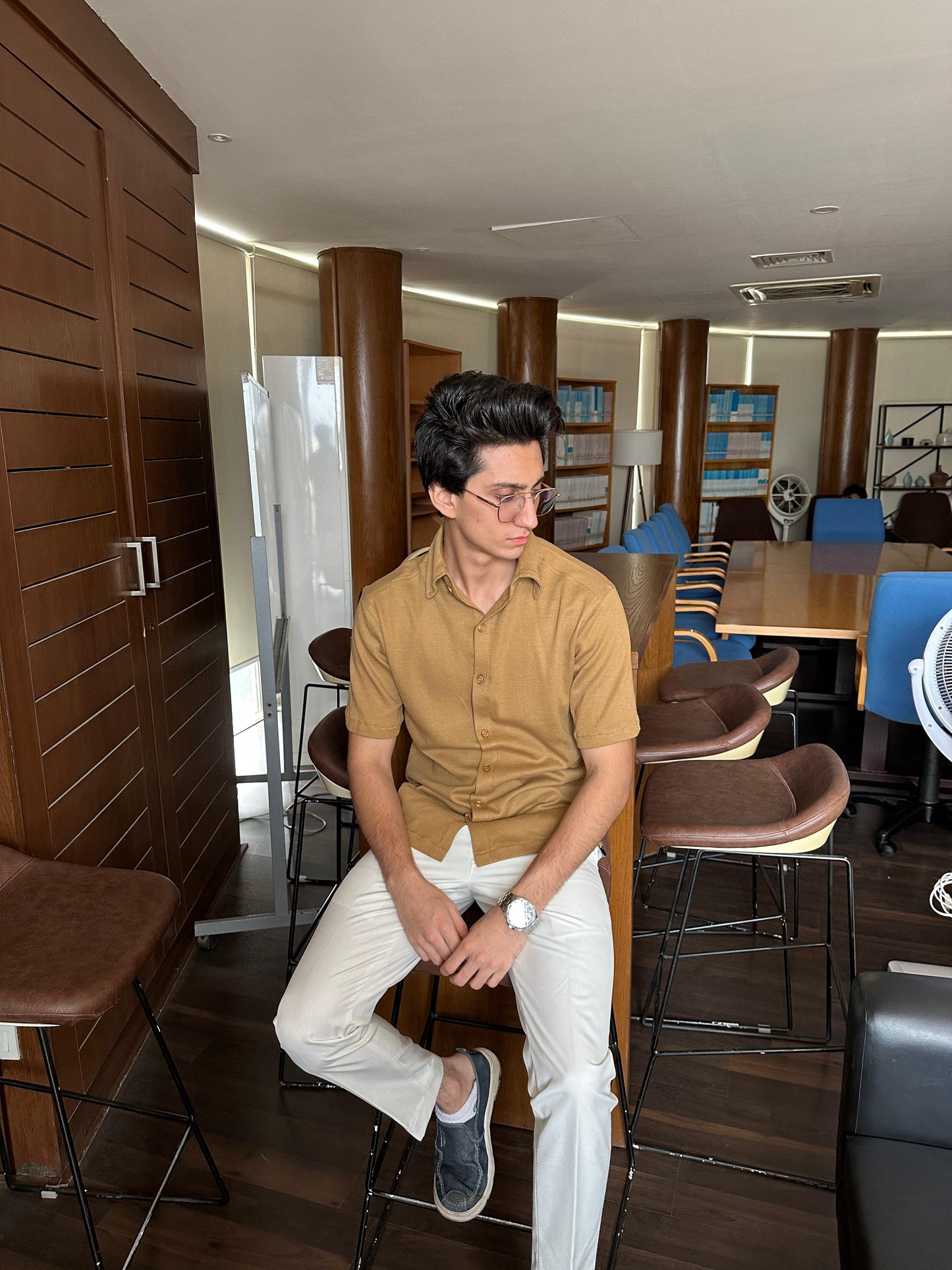 Biscuit Green Cuban Shirt